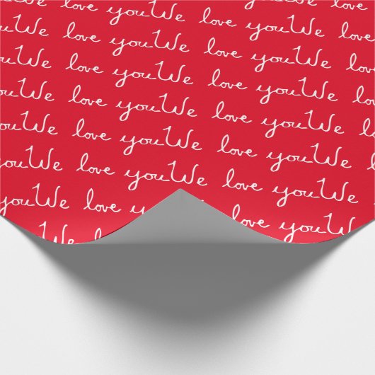 We houden van je cadeaupapier (Hoek)