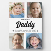 We houden van je Daddy Family Keepsake Fotocollage Fotoplaat (voorkant)