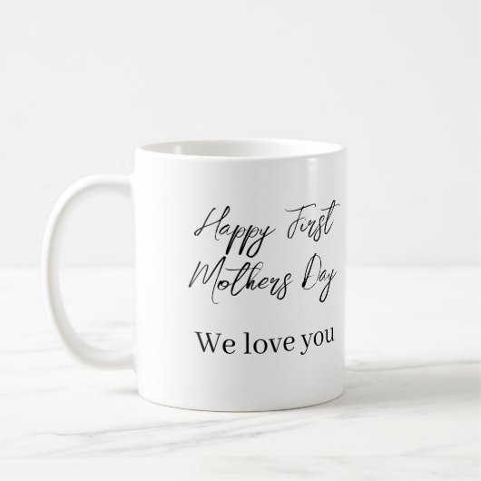 We houden van je en eerste Moederdag Koffiemok (Links)