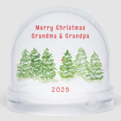 We houden van je familie foto winterbomen sneeuwbol (Achterkant)