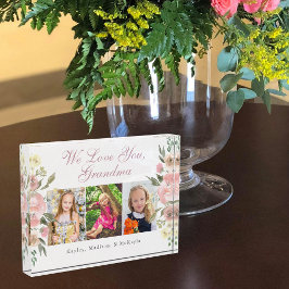 We houden van je  Floral Moederdag Fotoblokken