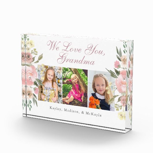 We houden van je  Floral Moederdag Fotoblokken (Rechts)