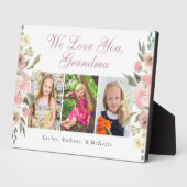 We houden van je  Floral Moederdag Fotoplaat (Zijkant)