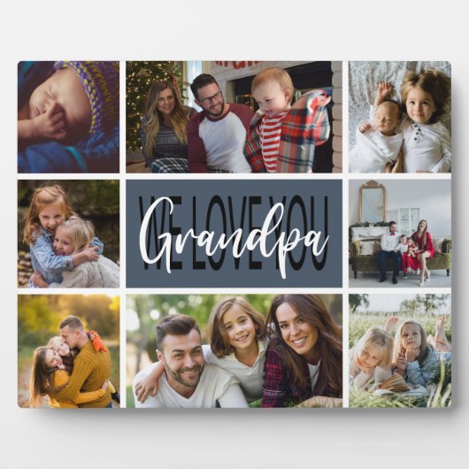 We houden van je fotocollage fotoplaat (Voorkant)