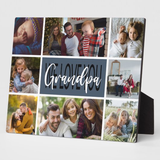 We houden van je fotocollage fotoplaat (Zijkant)