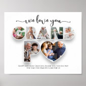 We houden van je fotocollage poster (Voorkant)