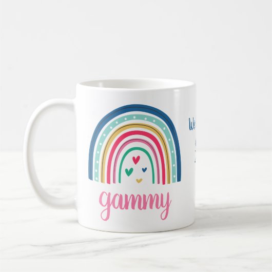 We houden van je Gammy Rainbow Coffee Mok (Links)