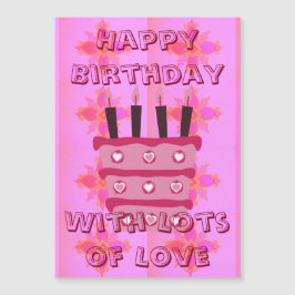 We houden van je gelukkige verjaardag