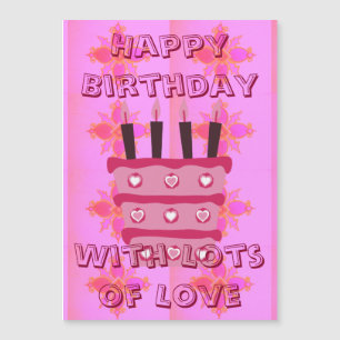 We houden van je gelukkige verjaardag