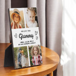 We houden van je Grammy Family Moderne Fotocollage Fotoplaat<br><div class="desc">De Grammy We Love You Heart Modern Photo Collage Plaque is een ontroerend en gepersonaliseerd geschenk dat je liefde voor je grootmoeder laat zien. Deze prachtig ontworpen plaquette is voorzien van een hartvormige fotocollage, zodat u uw favoriete familie afbeeldingen toe te voegen in een moderne en stijlvolle lay-out. Het oprechte...</div>