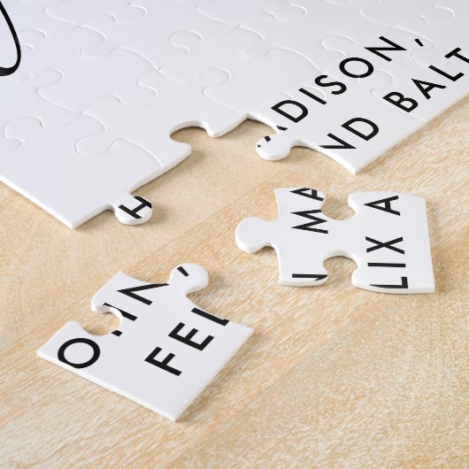 We houden van je GrandMa! Aangepaste fotocadeaus Legpuzzel (Zijkant)