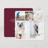 We houden van je Grandma Custom Photo Burgundy Kaa (Voorkant / Achterkant)