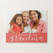 We houden van je Grandma Custom Photo Gift | Koraa Legpuzzel (Horizontaal)