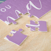 We houden van je Grandma Custom Photo Gift | PAARS Legpuzzel (Zijkant)