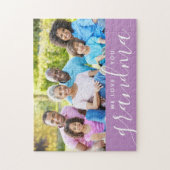 We houden van je Grandma Custom Photo Gift | PAARS Legpuzzel (Verticaal)