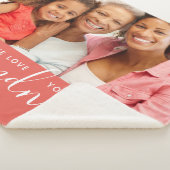 We houden van je Grandma Custom Photo Moederdag Ca Sherpa Deken (3/4)
