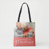 We houden van je Grandma Custom Photo Moederdag Ca Tote Bag (Voorkant)