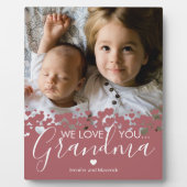 We houden van je Grandma Photo Plaque Fotoplaat (Voorkant)