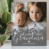 We houden van je Grandma Photo Plaque Fotoplaat