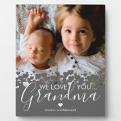 We houden van je Grandma Photo Plaque Fotoplaat (Voorkant)