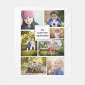 We houden van je grootmoeder 7 Foto's Fleece Deken (Voorkant)