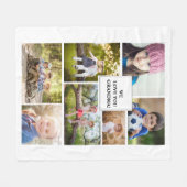 We houden van je grootmoeder 7 Foto's Fleece Deken (Voorkant (Horizontaal))