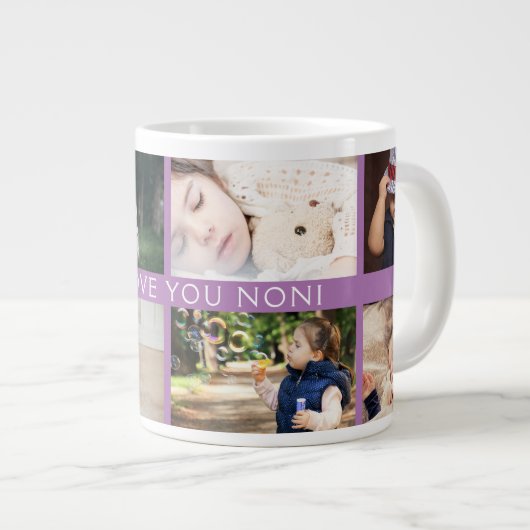 We houden van je grootmoeder persoonlijke fotocoll grote koffiekop (Voorkant rechts)