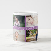 We houden van je grootmoeder persoonlijke fotocoll grote koffiekop (Voorkant)