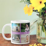 We houden van je grootmoeder persoonlijke fotocoll grote koffiekop<br><div class="desc">8 fotocollage met de woorden "we houden van je noni". Ideaal voor deze moederdag of een dagelijks cadeau.</div>