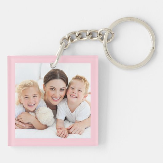 We houden van je grootmoeder persoonlijke foto's r sleutelhanger (Achterkant)