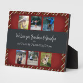We houden van je, grootouders Custom 6 Foto Grid Fotoplaat (Zijkant)