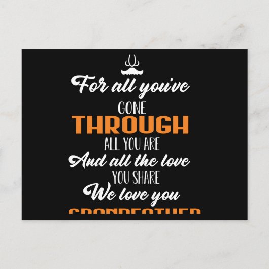 We houden van je grootvader briefkaart (Voorkant)