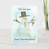 We houden van je grote kleindochter, prettige kers kaart (Voorkant)