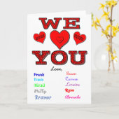 We houden van je kaart (Gele Bloem)