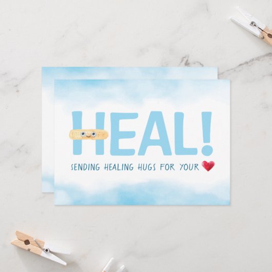 We houden van je, Kinda. Kaart (Voorkant / Achterkant in situ)