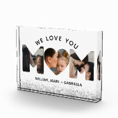 We houden van je mam aangepaste 3 foto collage, Mo (Rechts)
