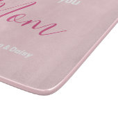 We houden van je, mam | Aangepaste Kinder namen Snijplank (Hoek)