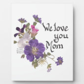 We houden van je mam cadeaus fotoplaat (Voorkant)