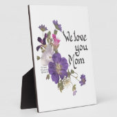 We houden van je mam cadeaus fotoplaat (Zijkant)