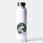 We houden van je mam cirkel foto waterfles (Links)