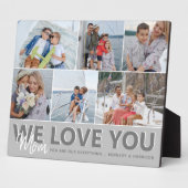 'We houden van je' Mam Foto Collage | Gepersonalis Fotoplaat (Zijkant)