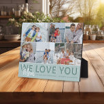 'We houden van je' Mam Foto Collage | Gepersonalis Fotoplaat<br><div class="desc">Laat je moeder weten hoeveel je van haar houdt met deze moderne fotocollage plaque. Upload eenvoudig 6 van uw dierbaarste foto's van uw computer of telefoon. Met de tekst 'WE HOUDEN VAN U' het woord 'mama' in hedendaags handgeschreven script, en een kort bericht. Pas de foto-plaque aan met de naam/namen...</div>