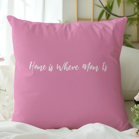 We houden van je mam foto roze bloemen Moederdag Kussen