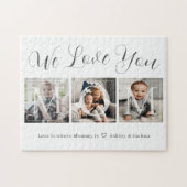 We houden van je mam fotocollage legpuzzel (Horizontaal)