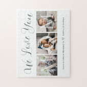 We houden van je mam fotocollage legpuzzel (Verticaal)