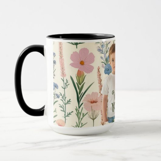 We houden van je mam groen laat Moederdag foto Mok (Links)