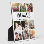 We houden van je mam Kinder namen fotocollage Fotoplaat (Zijkant)