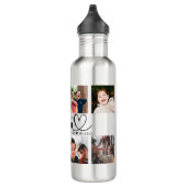 We houden van je mam Kinder namen fotocollage Waterfles (Rechts)