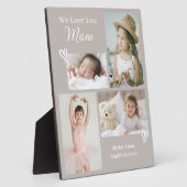 We houden van je mam kinderen foto collage fotoplaat (Zijkant)