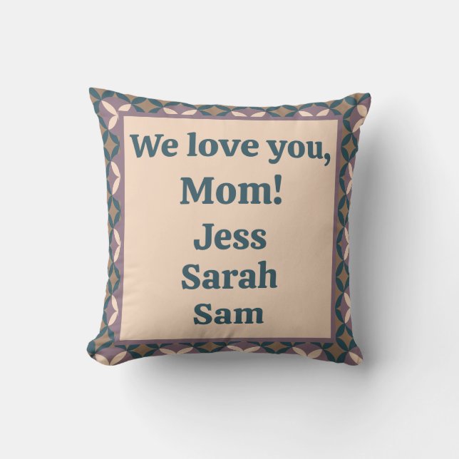 We houden van je, mam! kussen (Voorkant)